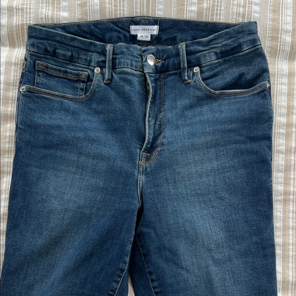 Good American Dark Indigo Skinny Jeans